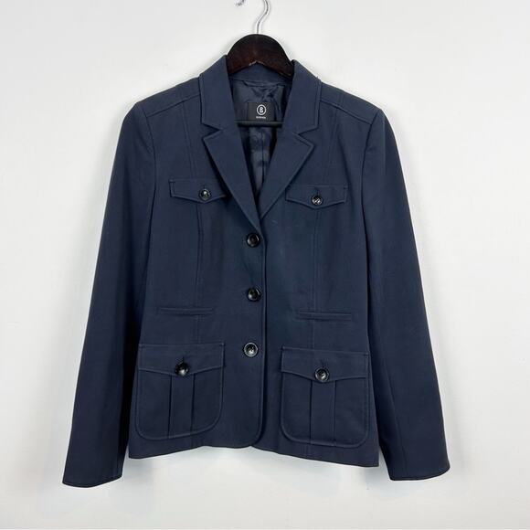Bogner Women's Navy Blue Blazer Size 36 / US 6 - Picture 1 of 3